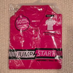Girls Jump Start Pink Short Sleeve Polo Size 8